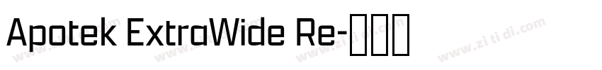 Apotek ExtraWide Re字体转换